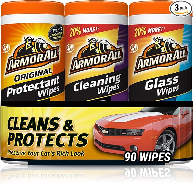 Armor All Protectant, Glass and Cleaning Wipes, Wipes by ArmorAll