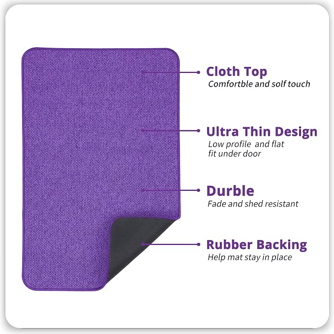 Bath Mat, Ultra Thin Bathroom Runner Rugs, Large Bath Mats - Image 2