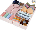 8 Pack Underwear Drawer Organizer, Drawer Organizer Clothes, Foldable Cloth by Criusia