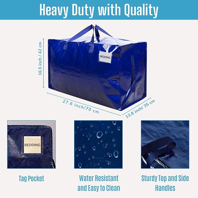 VENO 6 Pack Moving and Storage Bags, Heavy Duty, Alternative to Moving Boxes - Image 3