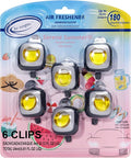 Air Jungles Serene Summer Scent Car Air Freshener Clip, 6 Vent Clips, 4ml Each by AirJungles