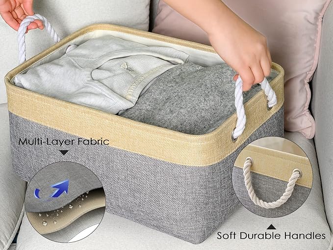 TheWarmHome Fabric Storage Bins Baskets - Image 3