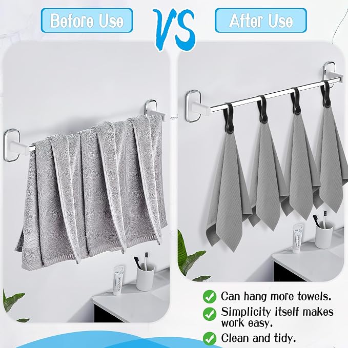 4 PCS Genuine Leather Towel Clips - Image 4