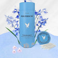 Bluebell Scented Light Blue Pearled Candle 18oz Luxury Sand Candle Granulated by ZECHKAVAA