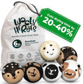 No More Dryer Sheets! Reusable Wool Dryer Balls XL 6-Pack by WOOLYHEROES