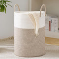 YOUDENOVA Woven Rope Laundry Hamper Basket, 58L Tall Laundry Basket, Baby by YOUDENOVA