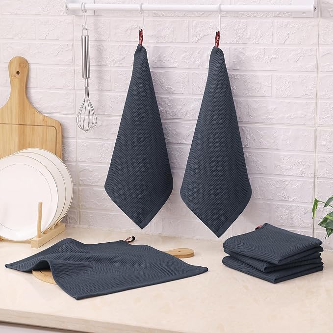Homaxy 100% Cotton Waffle Weave Dish Cloths - Image 7
