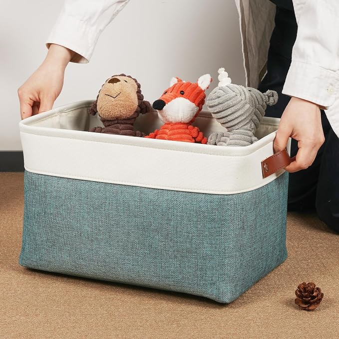 DULLEMELO Storage Baskets for Organizing, Rectangular Fabric Storage Bins - Image 3
