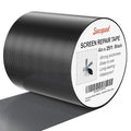 Black Window Screen Repair Tape, 4IN X 25FT Screen Repair Kit by Secopad