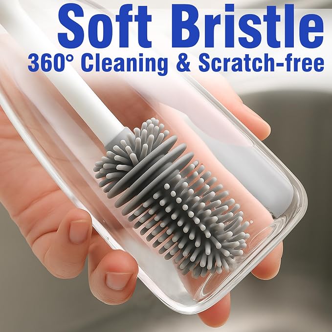 PHYEX 2 Packs Long Handle Bottle Brushes, Water Bottle Cleaner - Image 5