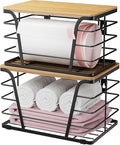 2 Pack Extra Large Pantry Storage Organizers, Pantry Baskets organization by TrashBagHolder