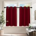 PONY DANCE Christmas Burgundy Red Blackout Curtains and Drapes, Thermal by PONYDANCE