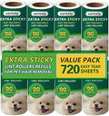 Extra Sticky Lint Roller Refills, Fits Most 3.9"-4" Standard Size Lint Roller by vantaly
