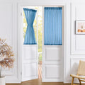 Tollpiz Small Sheer Door Curtain Closet Linen Textured Curtain Sheers Doorway by Tollpiz