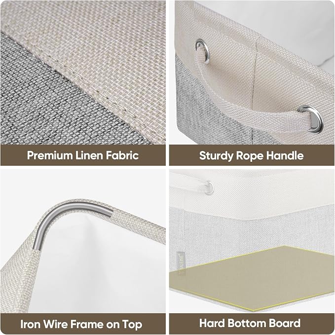 BALEINE 4 Pack Fabric Storage Bins - Image 7