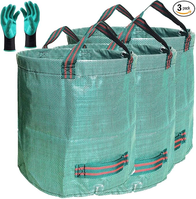 Standard 3-Pack 32 Gallons Yard Garden Bags by TespherCreationsforYardWorkLawnsCarePatioGardeningOutdoorCampingandRVTrips