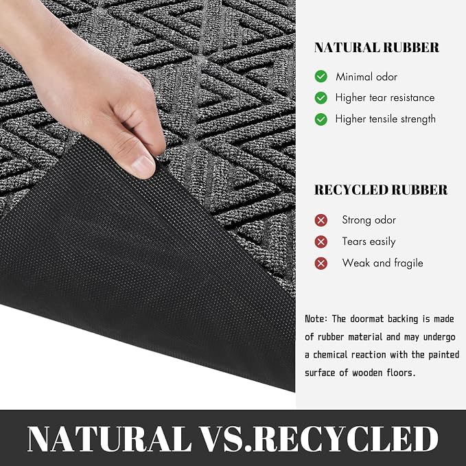 Yimobra Large Door Mat 47x24, All-Weather Waterproof Non-Slip Welcome Matt - Image 5
