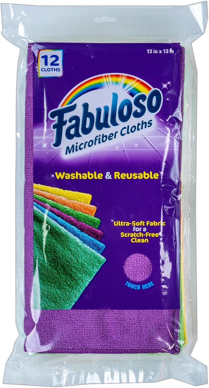 Fabuloso Microfiber Cleaning Cloths, Rainbow by Colgate-PalmoliveCommercial