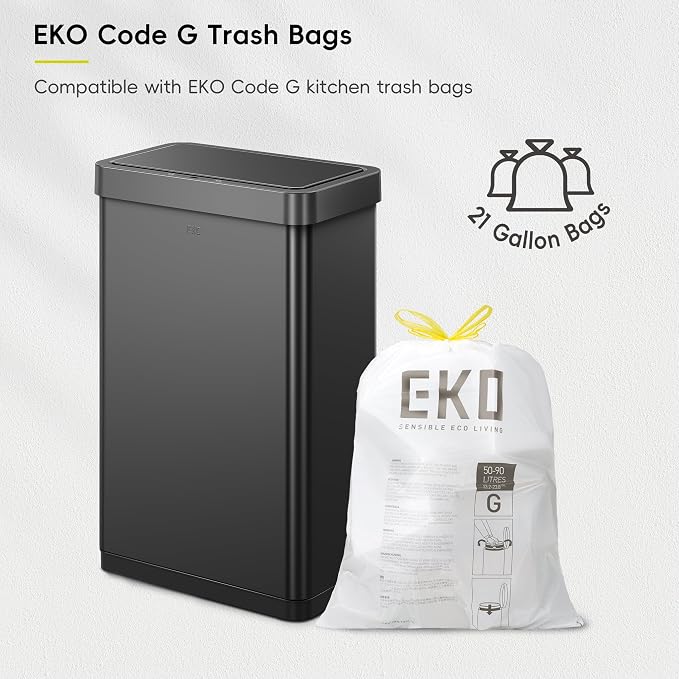 EKO Mirage X 80 Liter / 21.1 Gallons Motion Sensor Trash Can, Automatic Large - Image 8