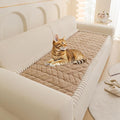 OTOB Plush Couch Cover for Dogs Washable, Non Slip Fuzzy Soft Armrest Backrest by OTOB