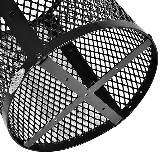 Global Industrial 36 Gallon Outdoor Steel Trash Can - Image 6