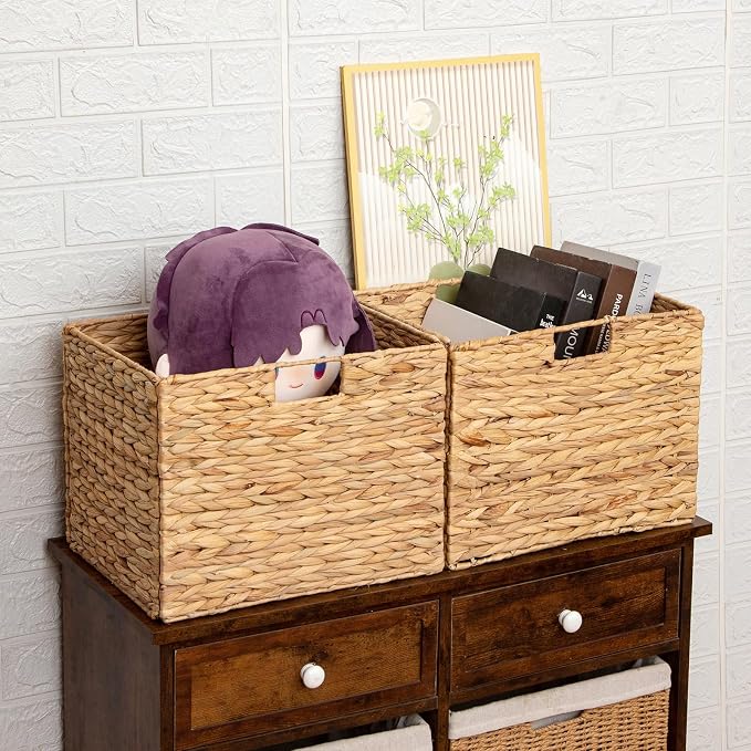 Storage Baskets，Wicker Baskets, Hyacinth Basket - Image 5