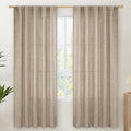 YoungsTex Dark Oatmeal Linen Curtains 72 Inches Long by YoungsTex