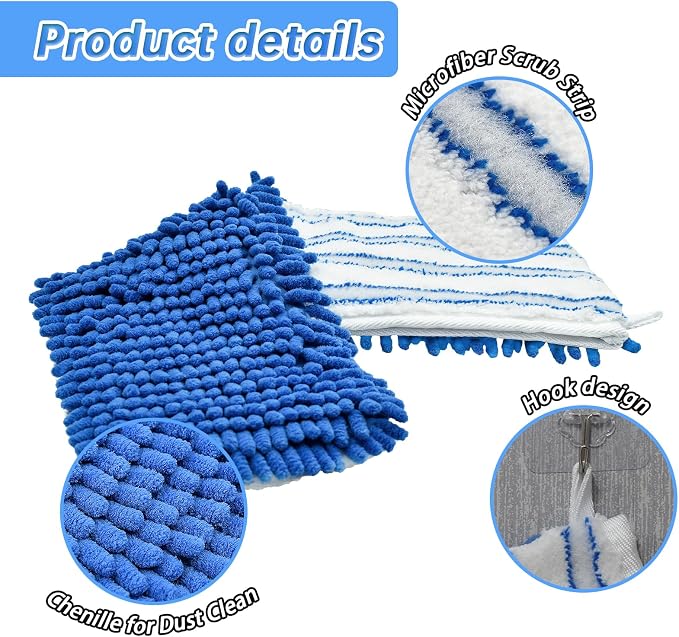 4 Pack Mop Heads Replacements Compatible - Image 4