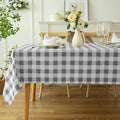 Classic Gingham Tablecloth Fabric by Essifunia