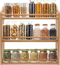 3 Tier Bamboo Spice Rack, Seasoning Jars Rack Shelf Spice Organizer by FoverOne