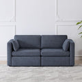 CHITA Small Modular Sectional Fabric Sofa Set, Extra Comfty Loveseat Cloud Couch by CHITALIVING