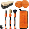 YeewayVeh 7PCS Car Interior Detailing Kit, Horse Hair Car Leather Brush by YeewayVeh