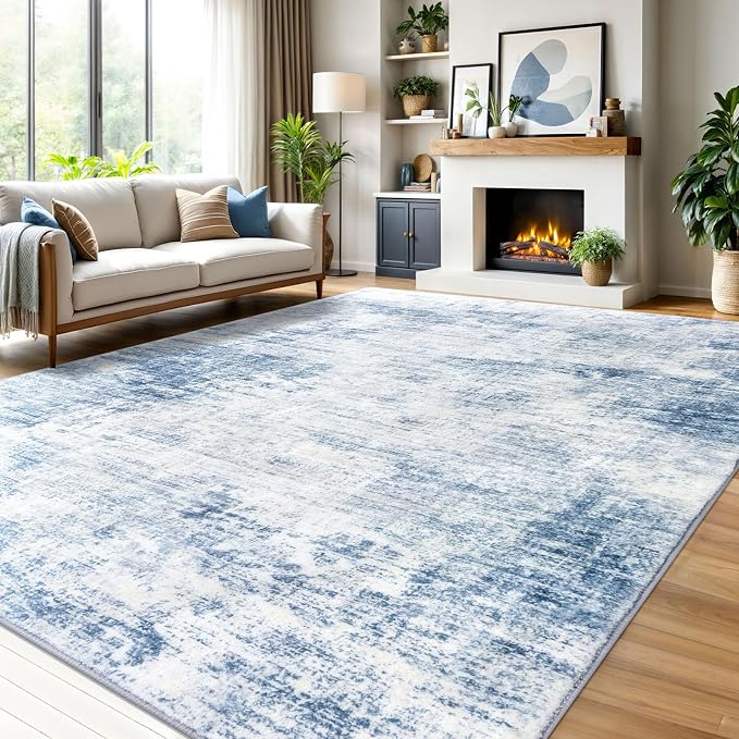 IOHOUZE Abstract Area Rugs 9x12 Ft Washable Large Rugs by iOhouze