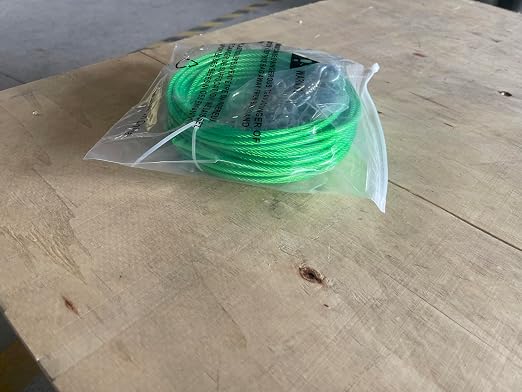 3/16" Wire Rope, 100 Ft PVC Coated Wire Cable Metal Steel Cable Trellis Kit - Image 11