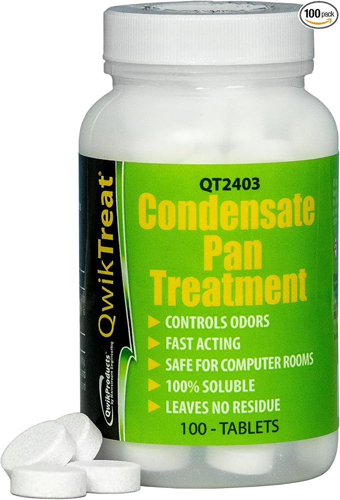 QwikTreat Condensate Pan Treatment Tablets, AC Drip Pan Tablets Air Conditioner by QwikProducts