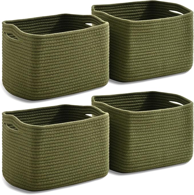 Small Storage Baskets for Organizing, Woven Storage Baskets for Shelves by Unknown