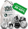 No More Dryer Sheets! Reusable Wool Dryer Balls XL 6-Pack by WOOLYHEROES