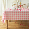 Classic Gingham Plaid Tablecloth Fabric by Essifunia