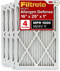 Filtrete 16x25x1 AC Furnace Air Filter, MERV 11, MPR 1000, Micro Allergen by Filtrete
