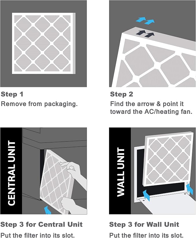 Aerostar 22x26x1 MERV 8, Pleated Air Filter, Box of 6, Made in the USA - Image 5