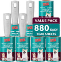 Lint Rollers for Pet Hair Extra Sticky, 880 Sheets Mega Value Set Lint Roller by MEIQIHOME