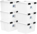 IRIS USA 47 Quart WEATHERPRO Plastic Storage Bins by IRISUSA