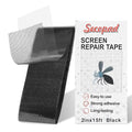 Black Screen Repair Tape, Strong Adhesive Fiberglass Patch Tape Mesh by Secopad