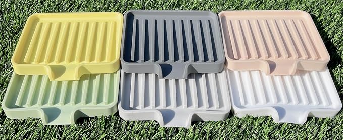 Happitasa Silicone Soap Dish Tray and Sponge Holder - Image 3