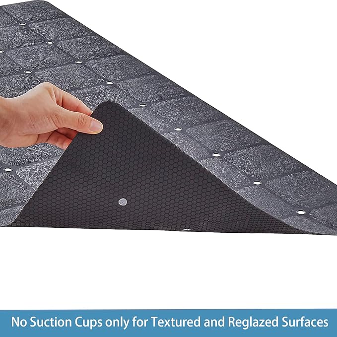 Foldable Silicone Bathtub Mat: Jumbo Size Heavy Duty Safety Bath Mat - Image 4