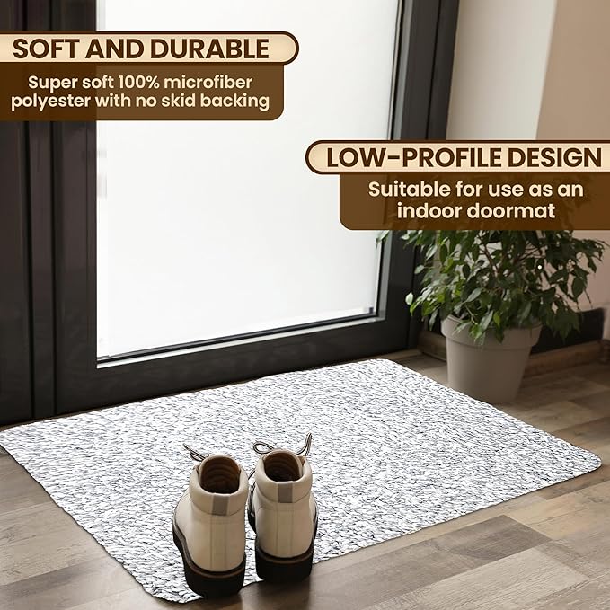 Premium Microfiber Indoor Door Mat – 20"x30" Washable Entry Mat, Waterproof - Image 2