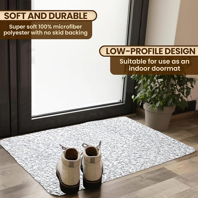Premium Microfiber Indoor Door Mat – 20"x30" Washable Entry Mat, Waterproof - Image 3