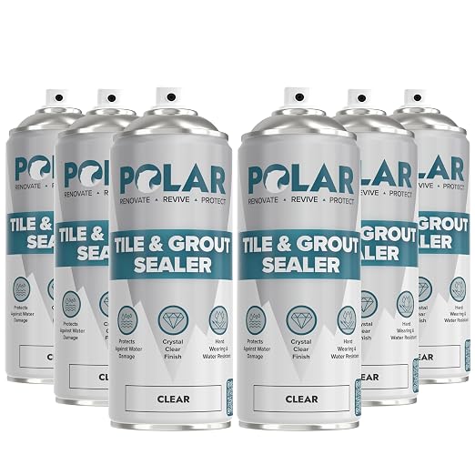 Polar Tile & Grout Sealer Clear Aerosol Spray by PolarCoatings