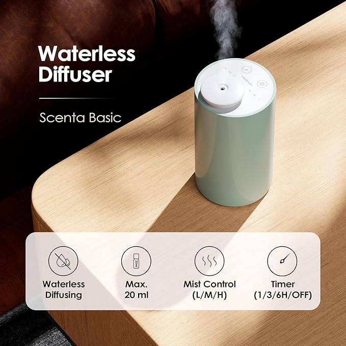 Waterless Diffuser for Essential Oil, Battery Operated Nebulizer, 0.7 Fl.Oz./ - Image 2