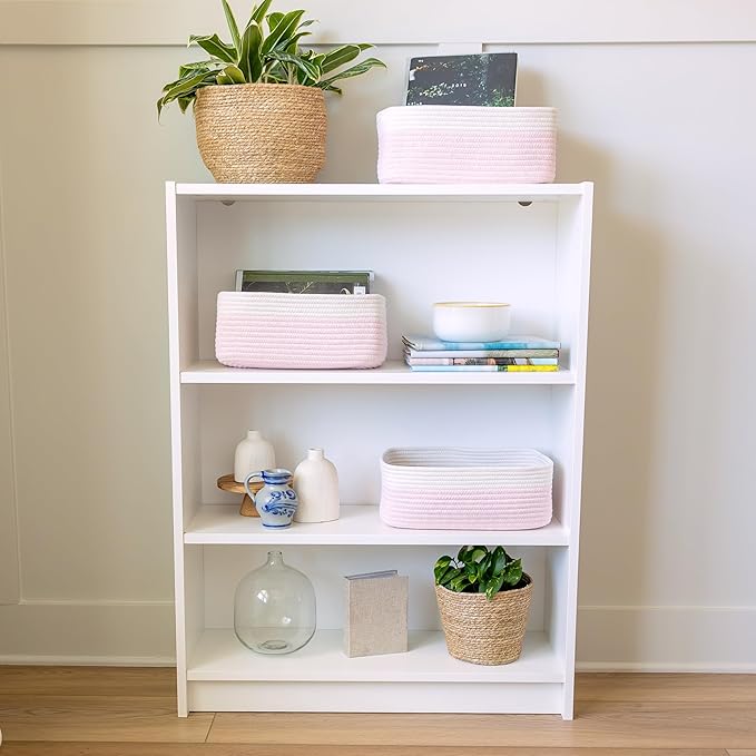 NaturalCozy 13.5”x8.5”x5.5” Rectangle Storage Baskets - Image 8